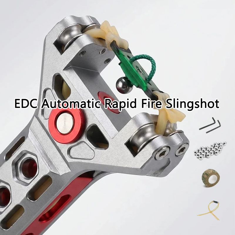 Outdoor Hunting Equipment - 1pc Automatic Reloading Slingshot Set -