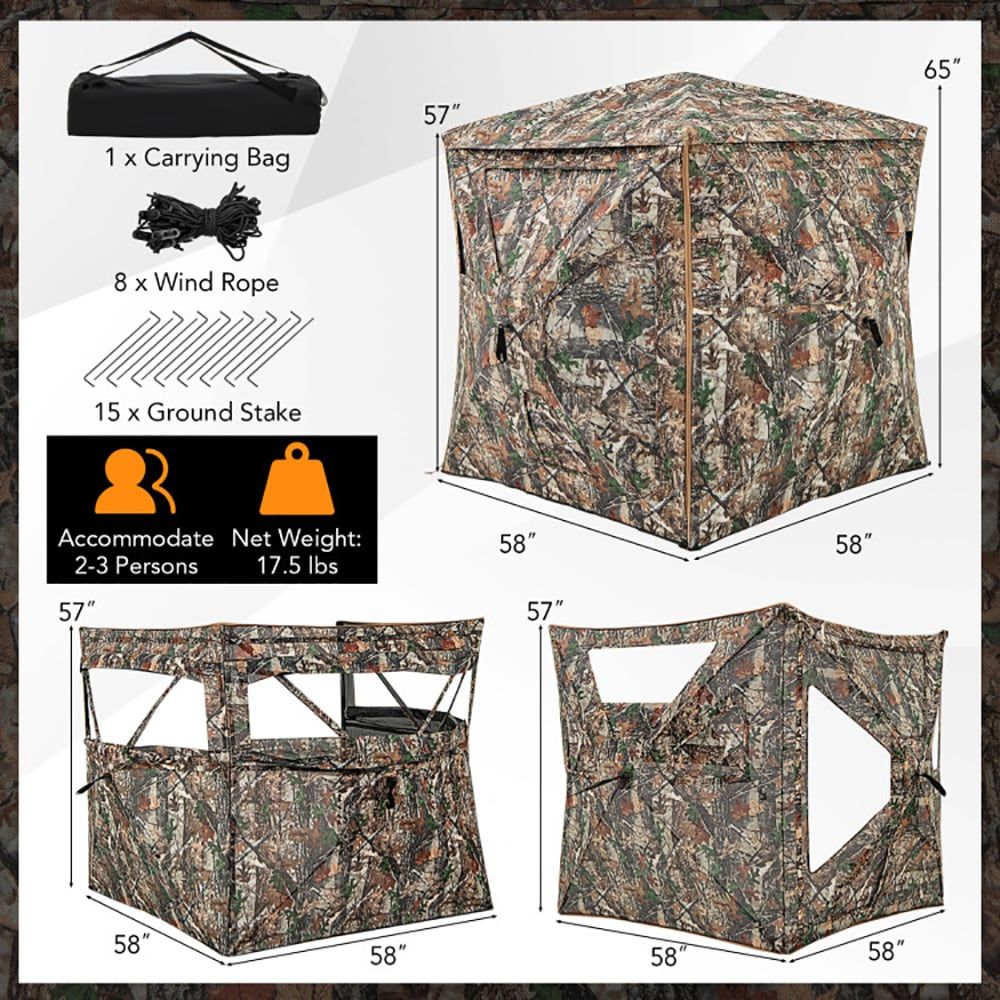 Hunting & Outdoor Supplies Vanderbijlpark Photos - 5-in-1 Detachable Hunting Blind, for 2-3