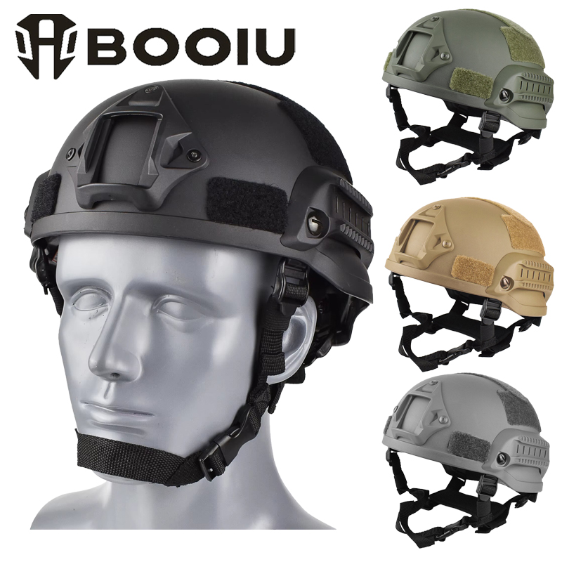 Outdoor Hunting Equipment - BOOIU Tactical MICH 2002 Helmet Lightweight