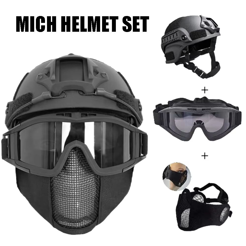MICH Airsoft Helmet & Half Fac - Outdoor Hunting Guide review and price