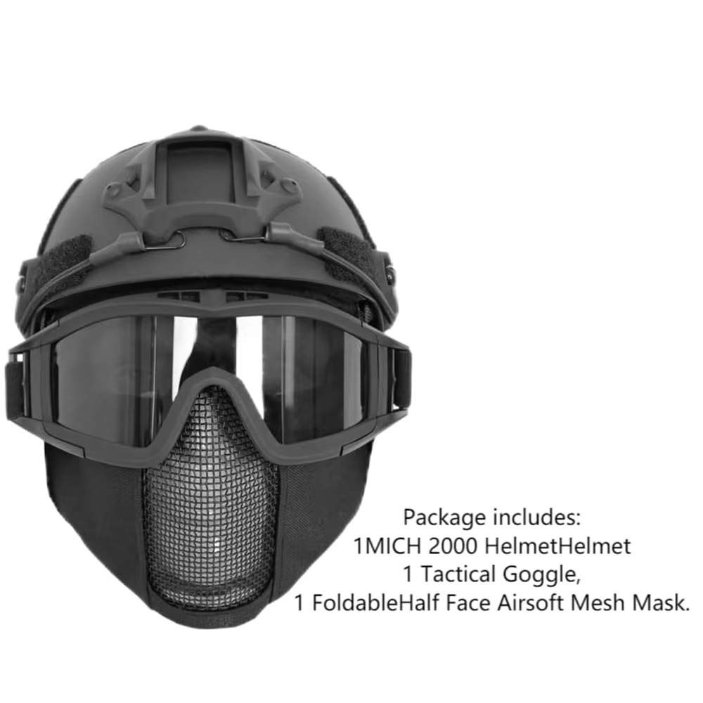 MICH Airsoft Helmet & Half Fac - Outdoor Hunting Guide review and price